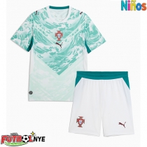Camiseta Portugal Visitante Equipación para niños Mundial 2026 manga corta (+ pantalones cortos)